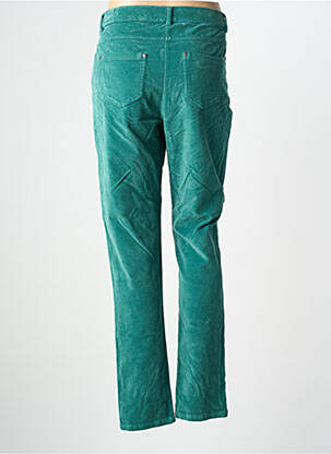Pantalon droit stretch taille normale vert GUY DUBOUIS femme
