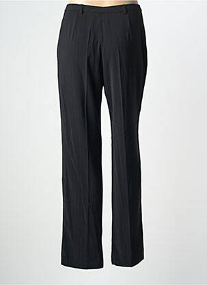Pantalon droit fermeture zippée sous rabat boutonné taille normale noir GUY DUBOUIS femme