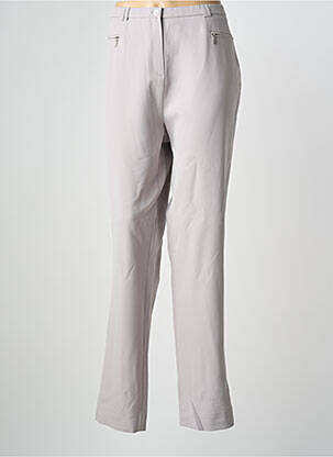 Pantalon droit stretch taille normale gris GUY DUBOUIS femme