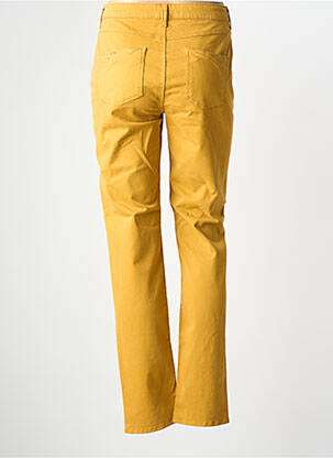 Pantalon droit stretch taille normale jaune MERI & ESCA femme