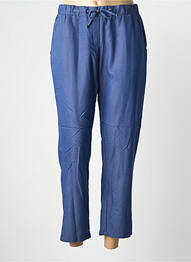 Pantalon 7/8 stretch taille normale bleu GUY DUBOUIS femme