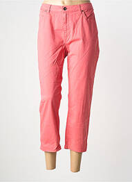 Pantacourt stretch taille normale rose GUY DUBOUIS femme