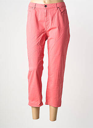 Pantacourt stretch taille normale rose GUY DUBOUIS femme