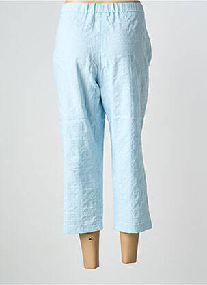Pantacourt coupe droite taille normale bleu GUY DUBOUIS femme