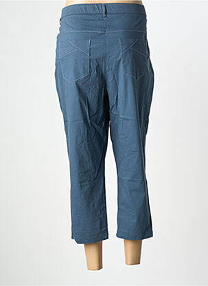 Pantacourt coupe droite taille normale bleu GUY DUBOUIS femme