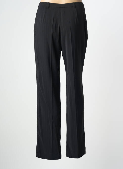 Pantalon droit tissage crêpe taille normale noir GUY DUBOUIS femme