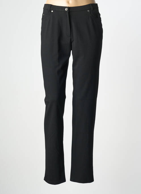 Pantalon slim stretch taille normale noir GUY DUBOUIS femme