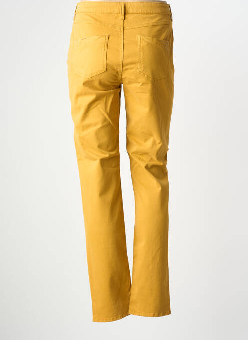 Pantalon droit stretch taille normale jaune MERI & ESCA femme
