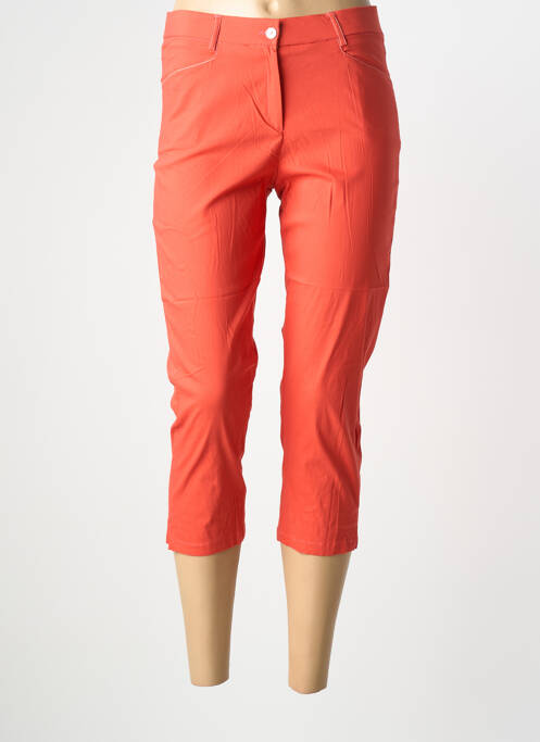 Pantacourt stretch taille normale orange GUY DUBOUIS femme