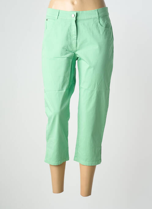 Pantacourt coupe droite taille normale vert GUY DUBOUIS femme