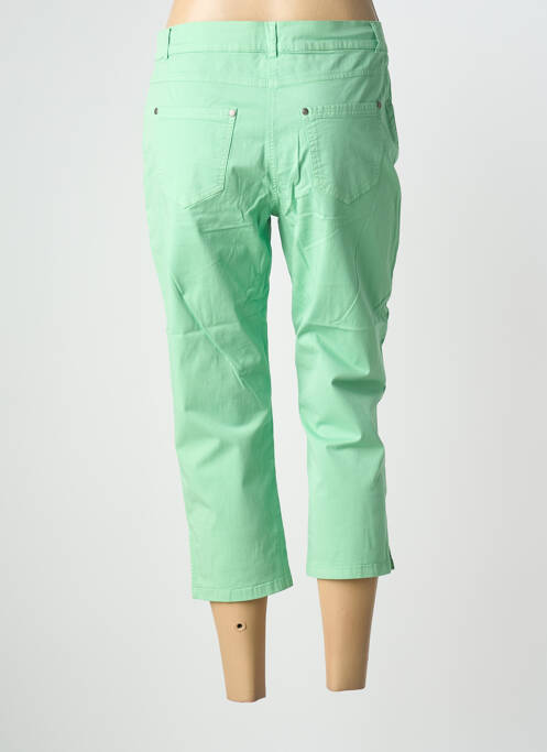 Pantacourt coupe droite taille normale vert GUY DUBOUIS femme
