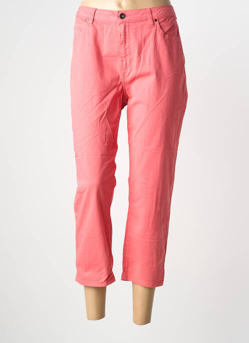 Pantacourt stretch taille normale rose GUY DUBOUIS femme