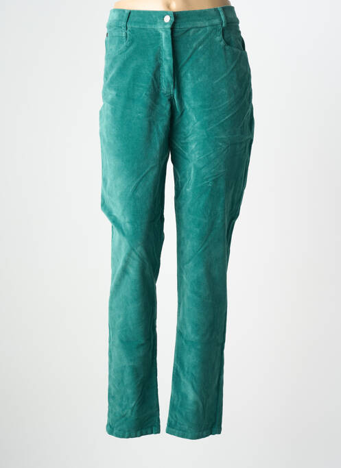 Pantalon droit vert GUY DUBOUIS femme