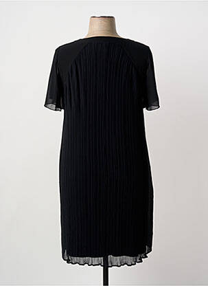 Robe mi-longue manches courtes manches courtes noir GUY DUBOUIS femme
