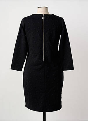 Robe mi-longue manches longues manches longues noir CONCEPT K femme