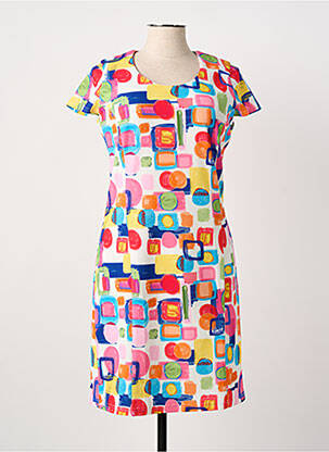 Robe mi-longue blanc GUY DUBOUIS femme