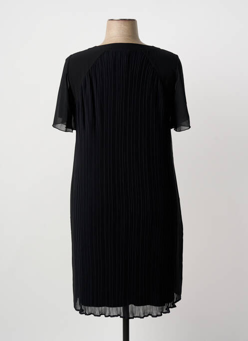 Robe mi-longue manches courtes manches courtes noir GUY DUBOUIS femme