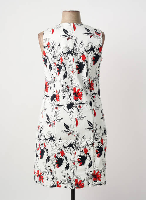 Robe mi-longue blanc GUY DUBOUIS femme