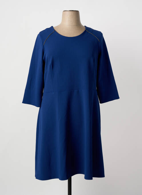 Robe mi-longue bleu GUY DUBOUIS femme