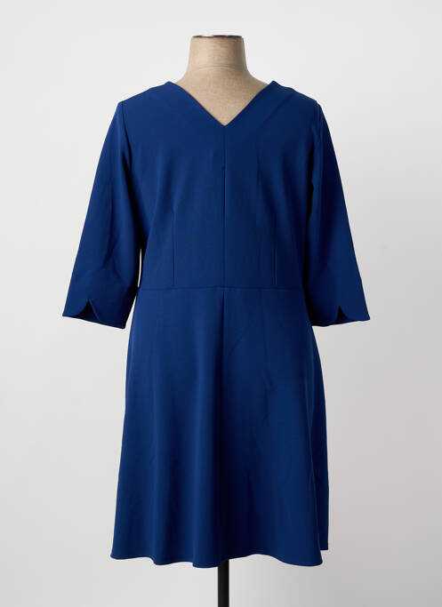 Robe mi-longue bleu GUY DUBOUIS femme