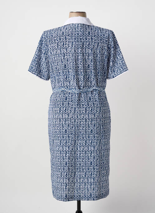 Robe mi-longue bleu GUY DUBOUIS femme