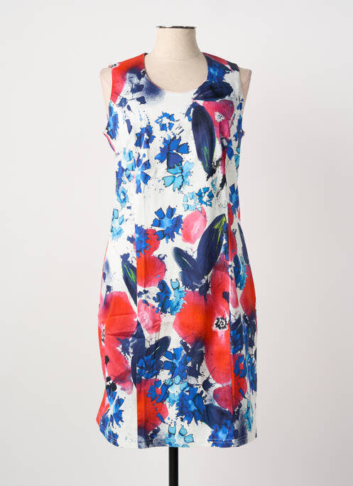 Robe mi-longue bleu GUY DUBOUIS femme