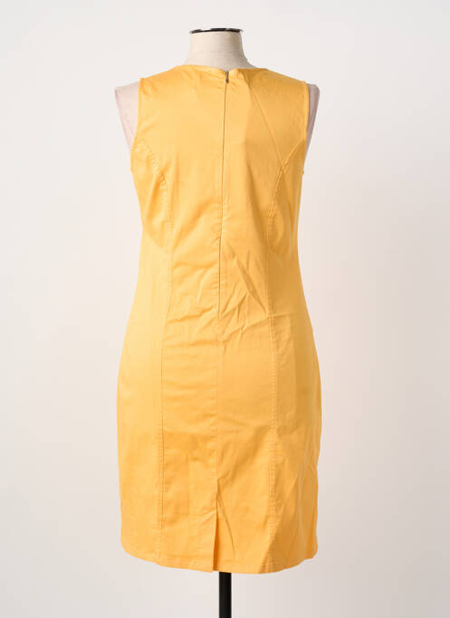 Robe mi-longue orange GUY DUBOUIS femme