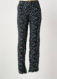 Pantalon droit tissage popeline taille haute noir MERI & ESCA femme