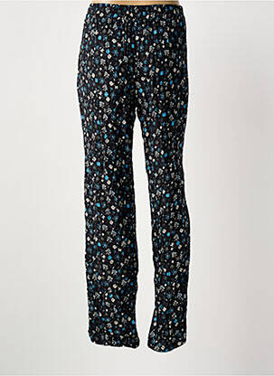 Pantalon droit tissage popeline taille haute noir MERI & ESCA femme