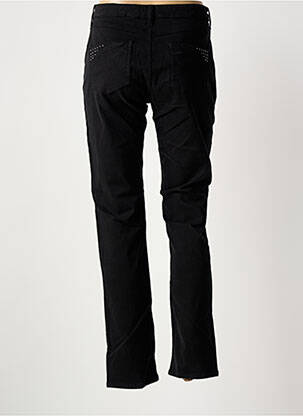 Pantalon slim tissage popeline taille normale noir GUY DUBOUIS femme