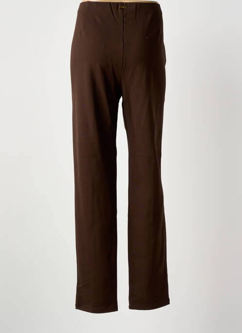 Jegging tissage jersey taille haute marron GRIFFON femme