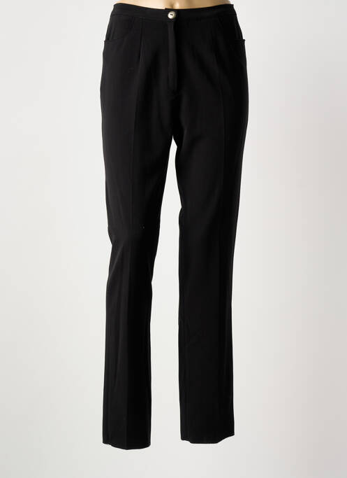 Pantalon slim taille élastique taille haute noir GRIFFON femme