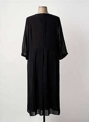 Robe longue manches longues manches longues noir IMPULSION femme