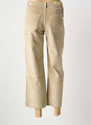 Pantalon 7/8 taille haute taille haute beige WALTRON femme
