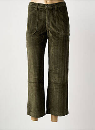 Pantalon 7/8 taille haute taille haute vert WALTRON femme