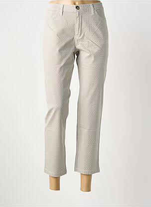 Pantalon 7/8 stretch taille normale beige WALTRON femme