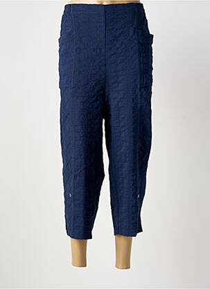 Pantacourt coupe droite taille normale bleu fonce GRIFFON femme