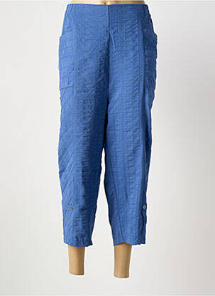 Pantacourt bleu GRIFFON femme
