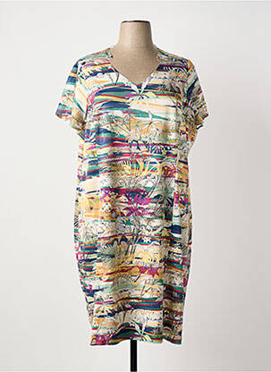 Robe mi-longue beige GUY DUBOUIS femme