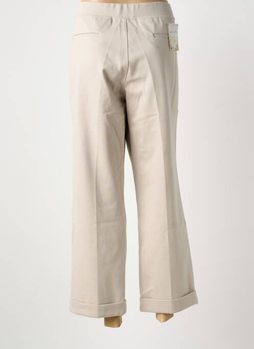 Pantalon droit stretch taille normale beige WALTRON femme