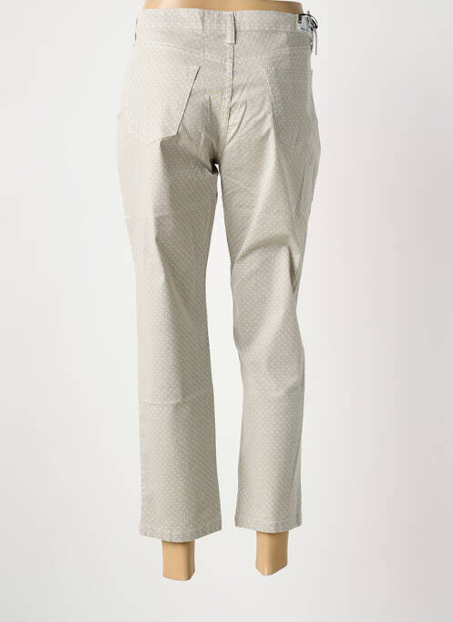 Pantalon 7/8 stretch taille normale beige WALTRON femme