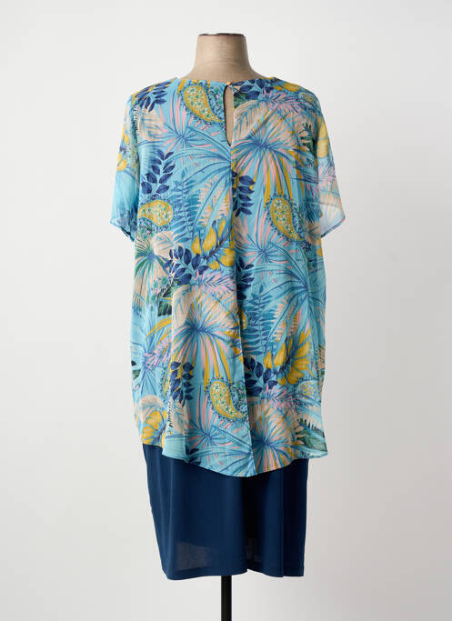 Robe mi-longue bleu GREGORY PAT femme