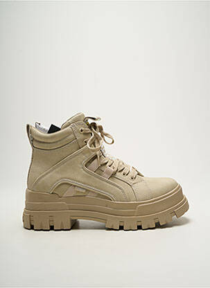 Bottines/boots talon bas talon plat jusqu'à 3cm beige BUFFALO femme