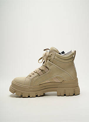 Bottines/boots talon bas talon plat jusqu'à 3cm beige BUFFALO femme