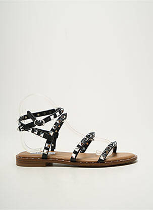 Sandales/nu pieds matière lisse talon plat jusqu'à 3cm noir STEVE MADDEN femme