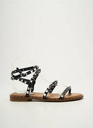 Sandales/nu pieds chiquet talon plat jusqu'à 3cm noir STEVE MADDEN femme