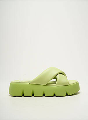 Mules/sabots bout ouvert talon de 4 à 6cm vert STEVE MADDEN femme
