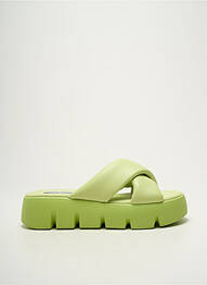 Mules/sabots bout ouvert talon de 4 à 6cm vert STEVE MADDEN femme
