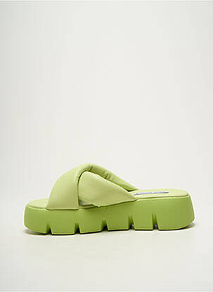 Mules/sabots bout ouvert talon de 4 à 6cm vert STEVE MADDEN femme