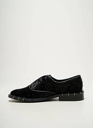 Derbies bout rond talon plat jusqu'à 3cm noir BRONX femme